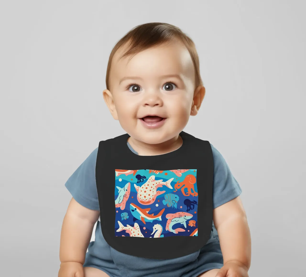 Wonderen van de oceaan baby slabbetje van Kintsugi99