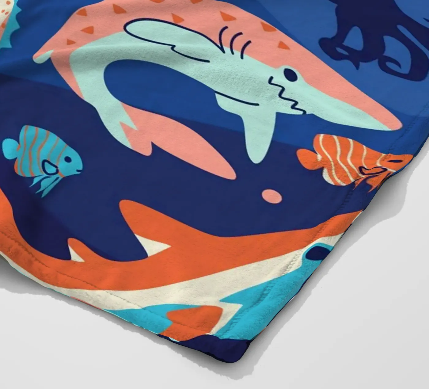 Ocean Wonders plaid polaire de Kintsugi99