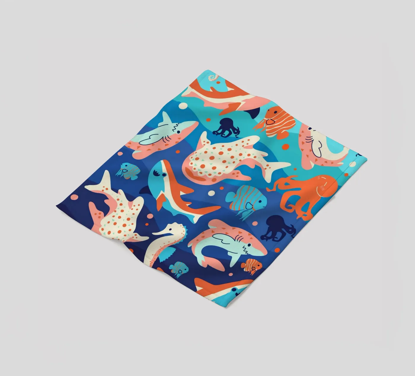 Ocean Wonders plaid polaire de Kintsugi99