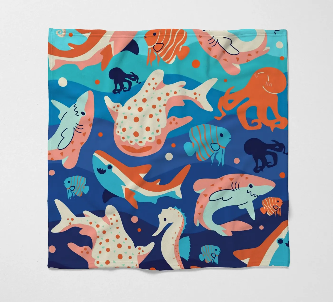 Ocean Wonders plaid polaire de Kintsugi99