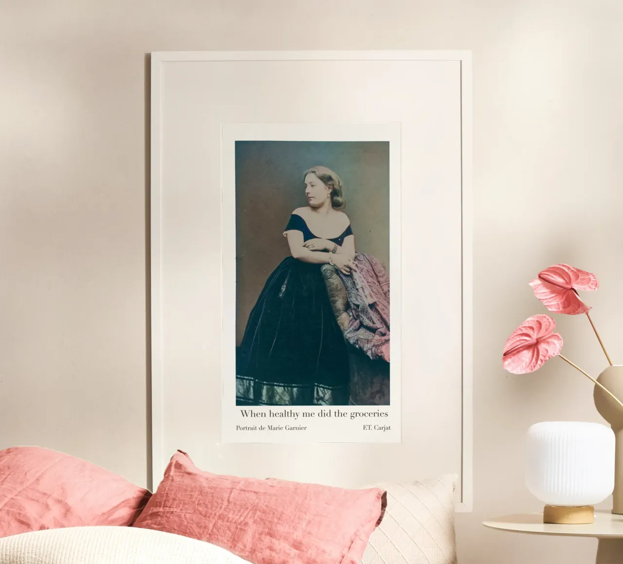 When healthy you did the groceries poster da fanny-bianca