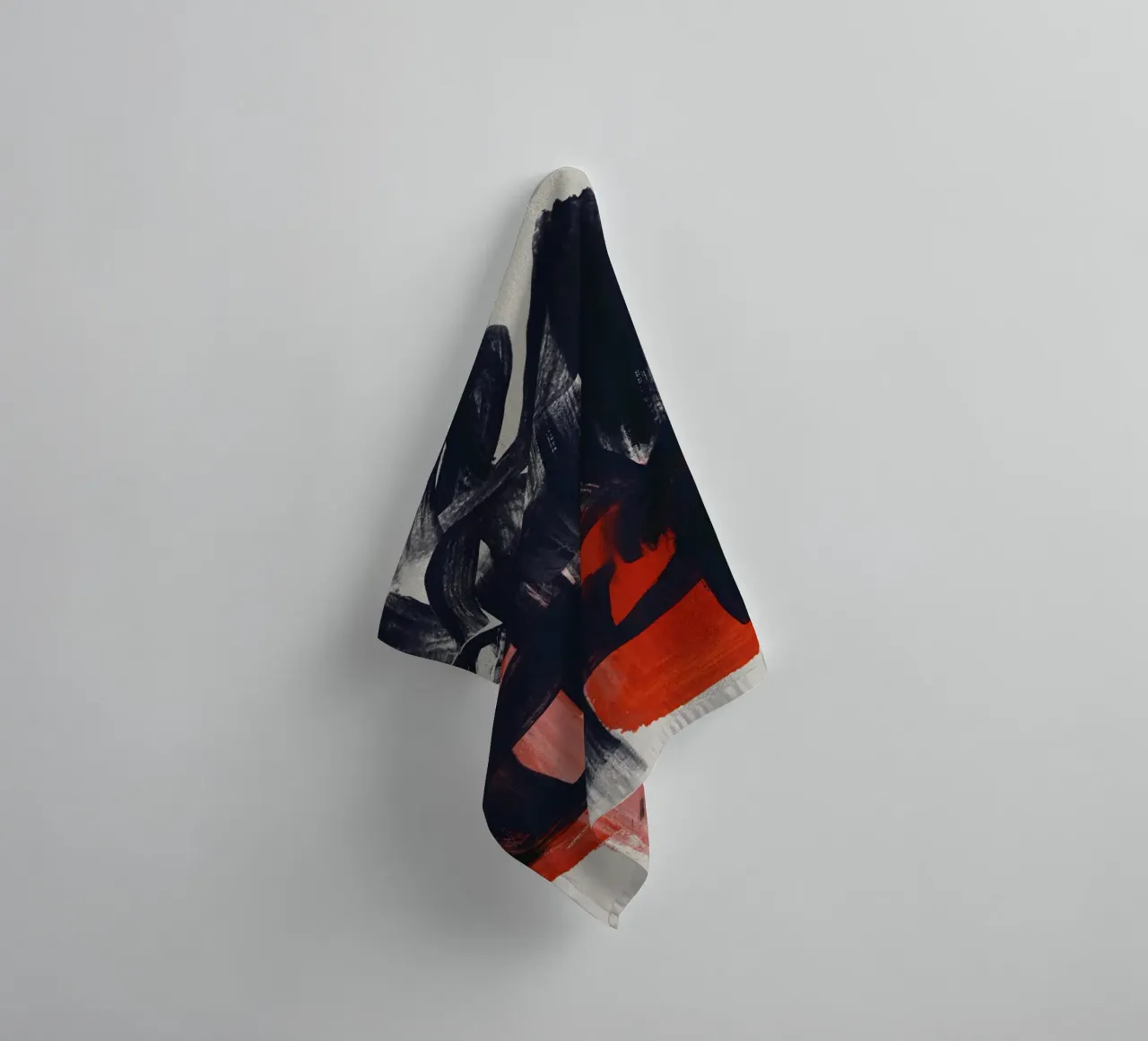 Dry directional strokes abstract towel by Little Dean