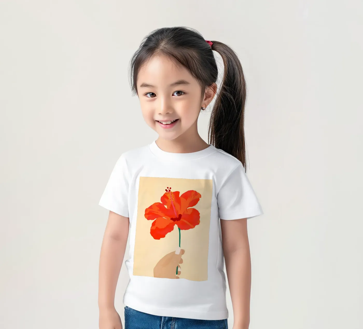 Hibiscus Affection t-shirt bambini da Kintsugi99