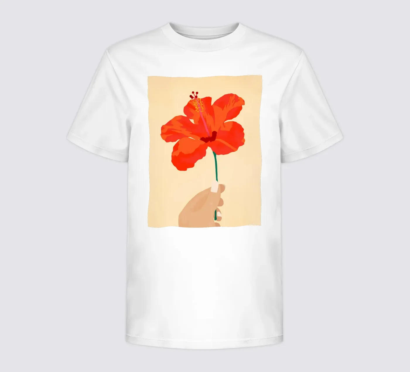 Hibiscus Affection kids t-shirt by Kintsugi99