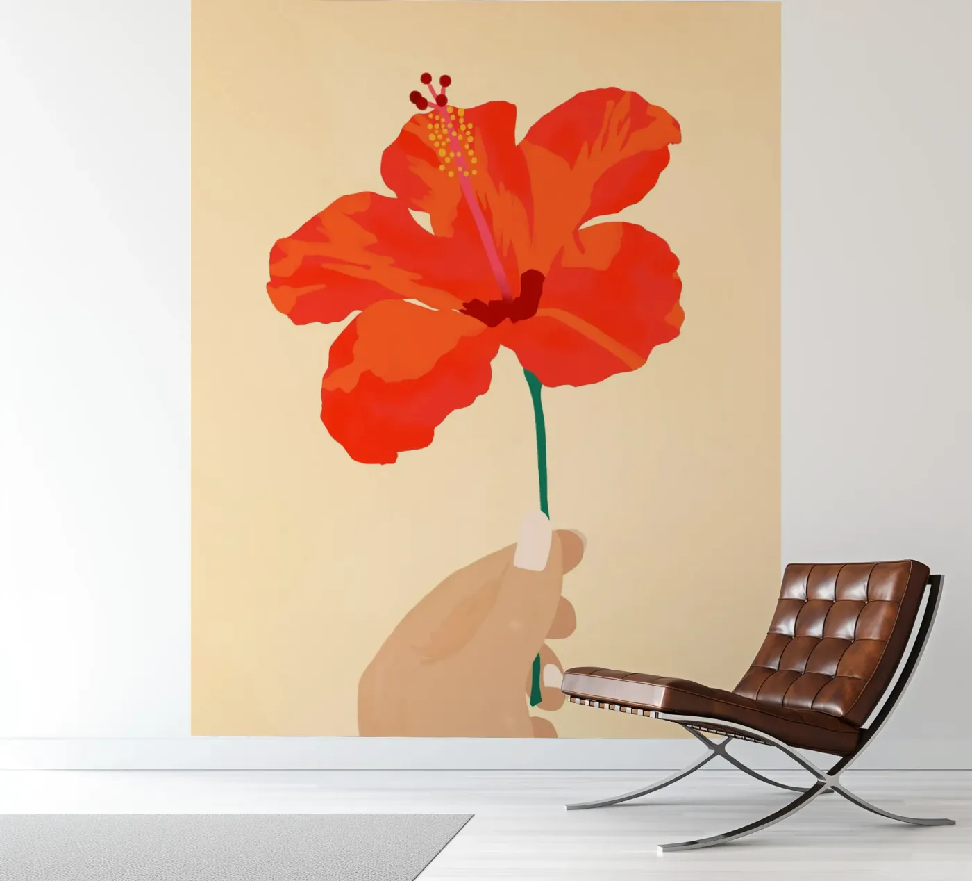 Hibiscus Genegenheid fotobehang van Kintsugi99