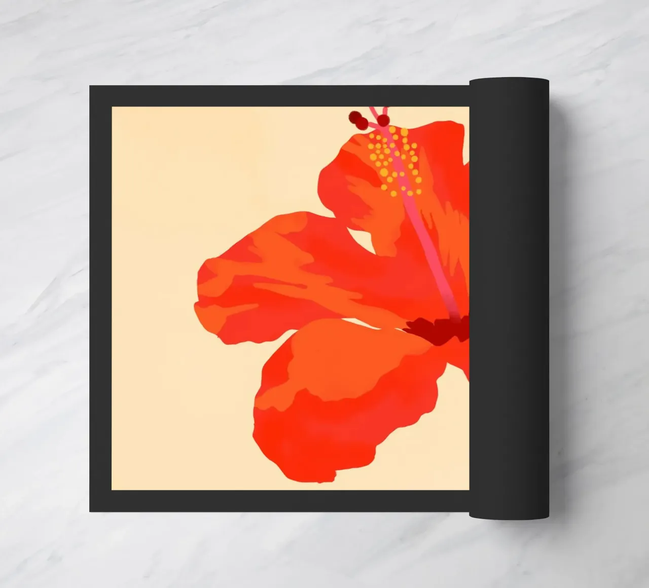 Hibiscus Affection doormat by Kintsugi99