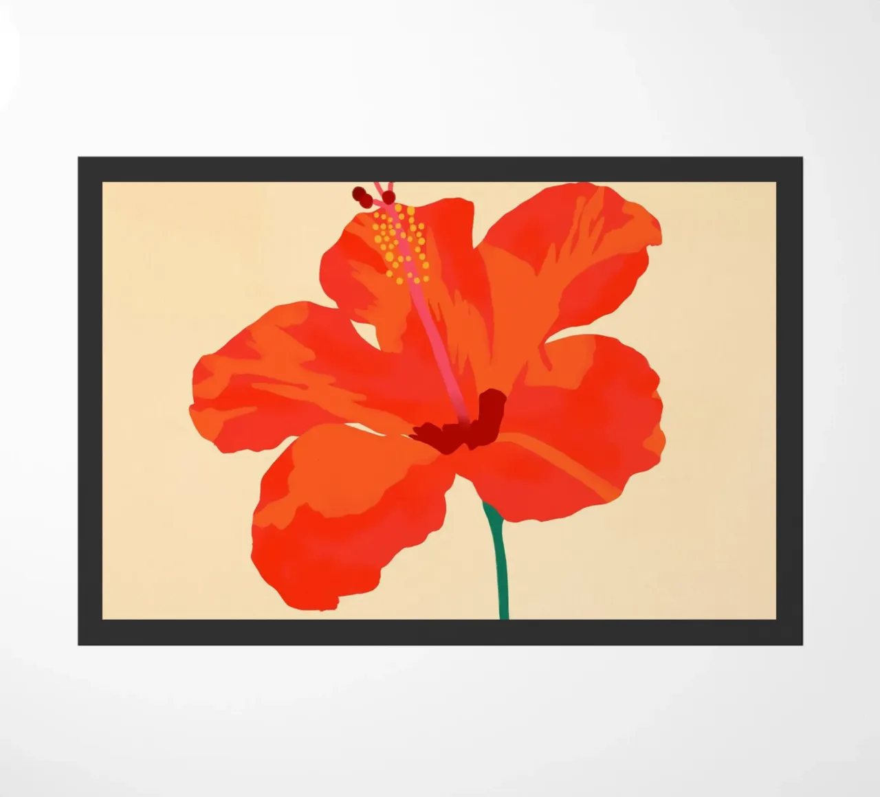 Hibiscus Affection doormat by Kintsugi99