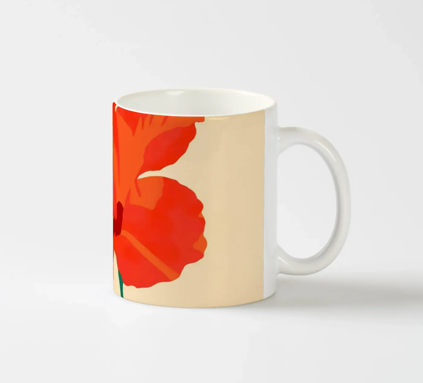 Hibiscus Affection ceramic mug by Kintsugi99