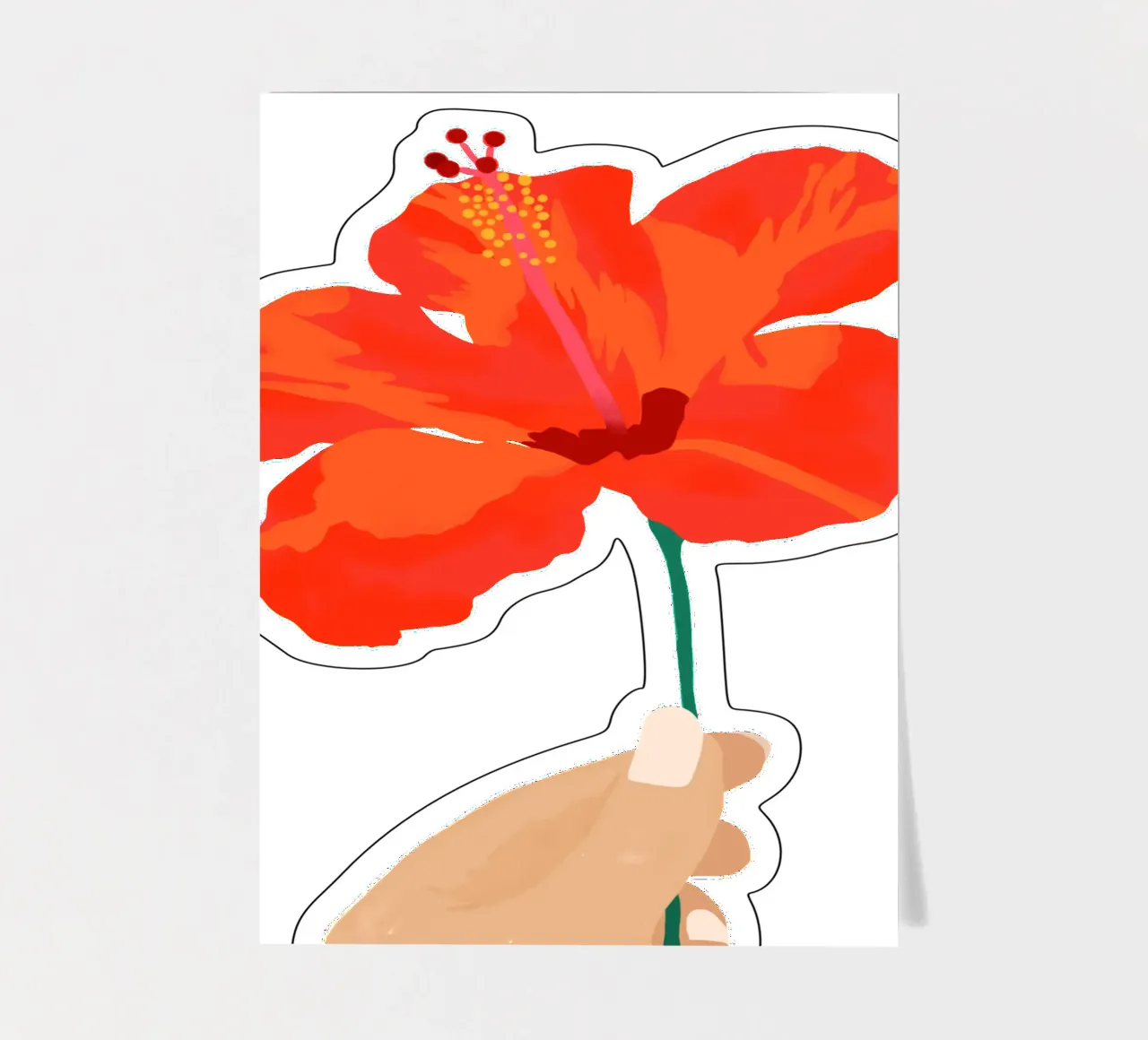 Hibiscus Affection sticker sheet by Kintsugi99