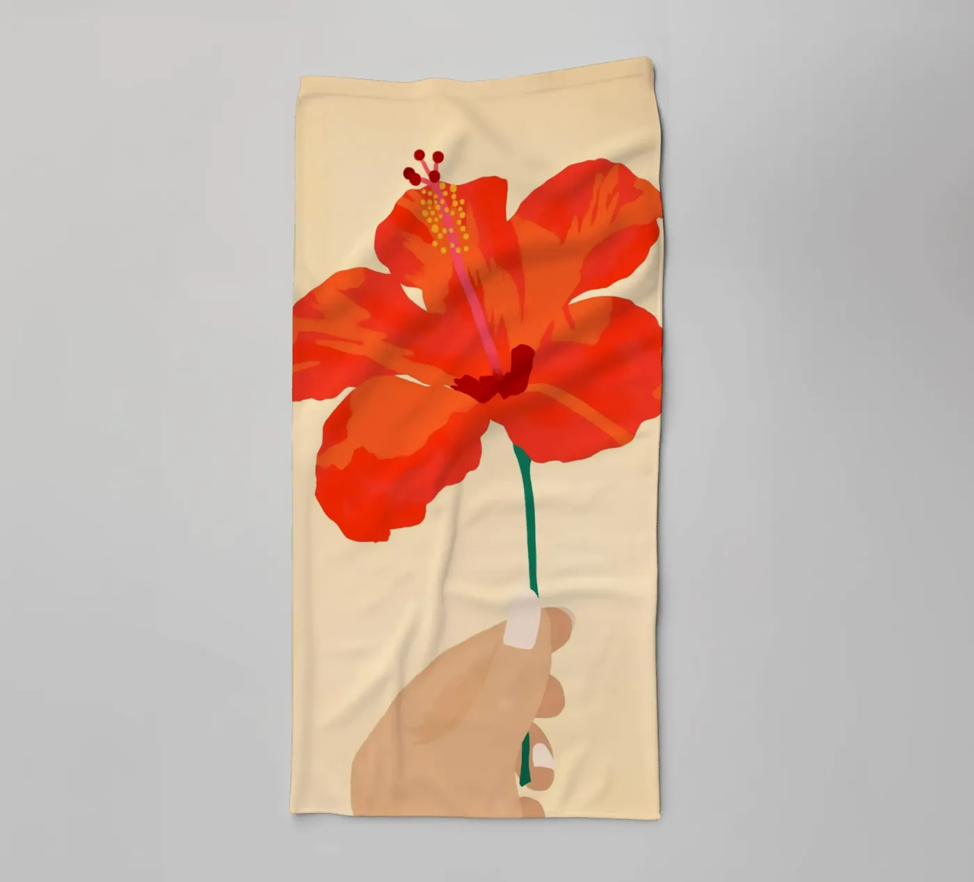 Hibiscus Affection towel by Kintsugi99