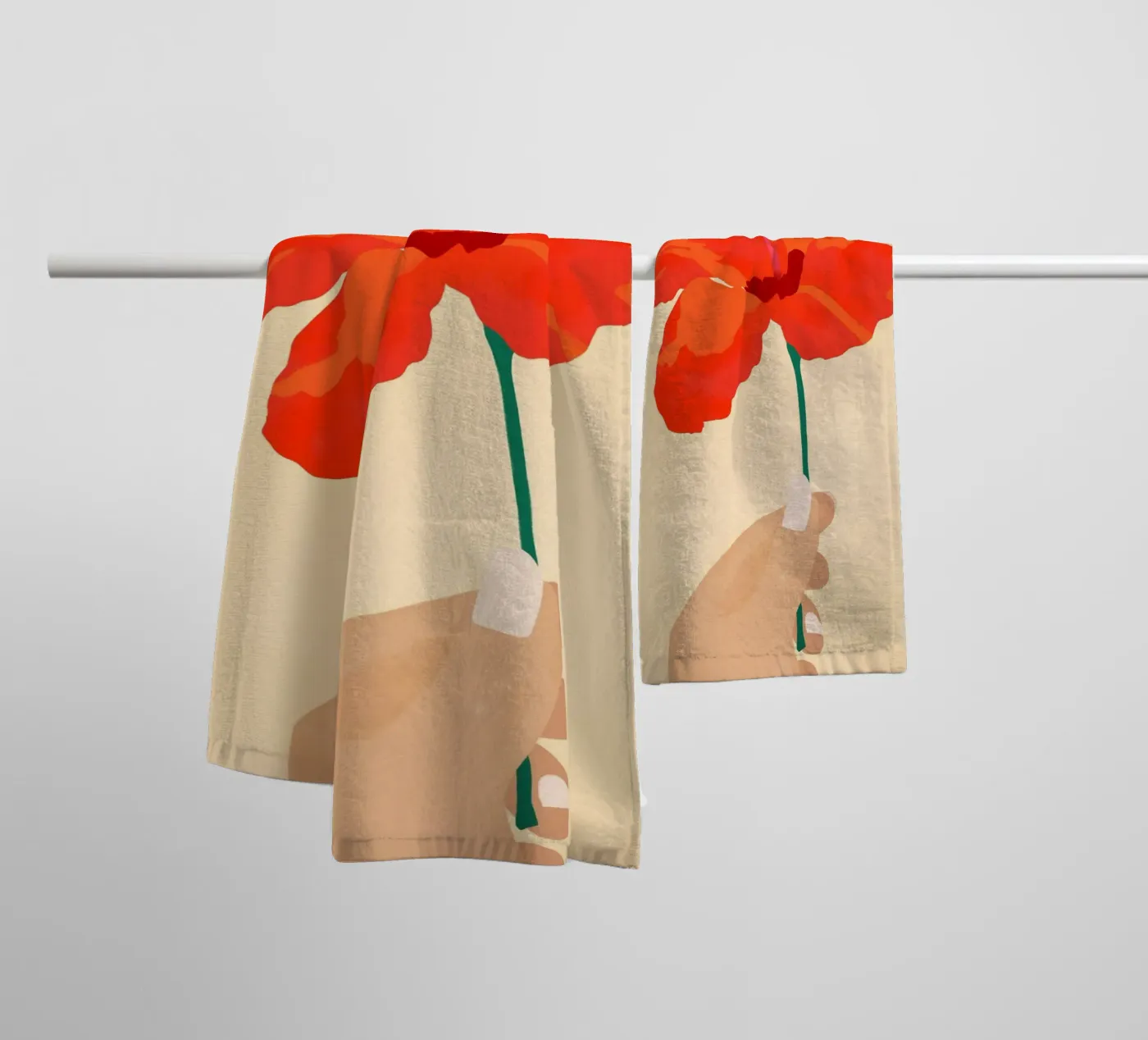 Hibiscus Affection towel by Kintsugi99