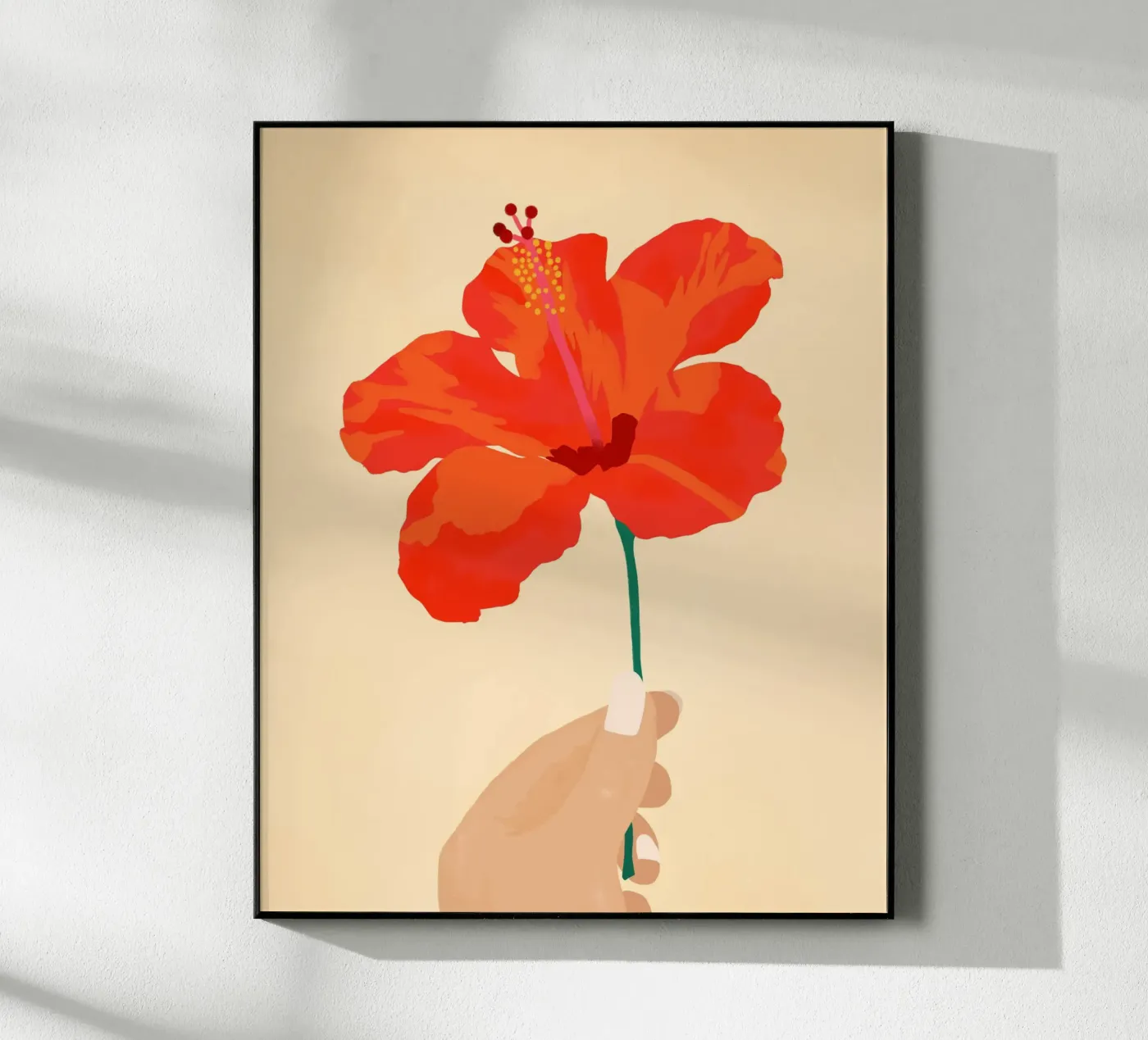 Hibiscus Affection Acryl-Glas von Kintsugi99