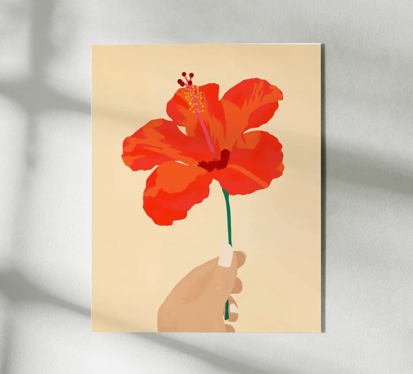 Hibiscus Affection acryl van Kintsugi99