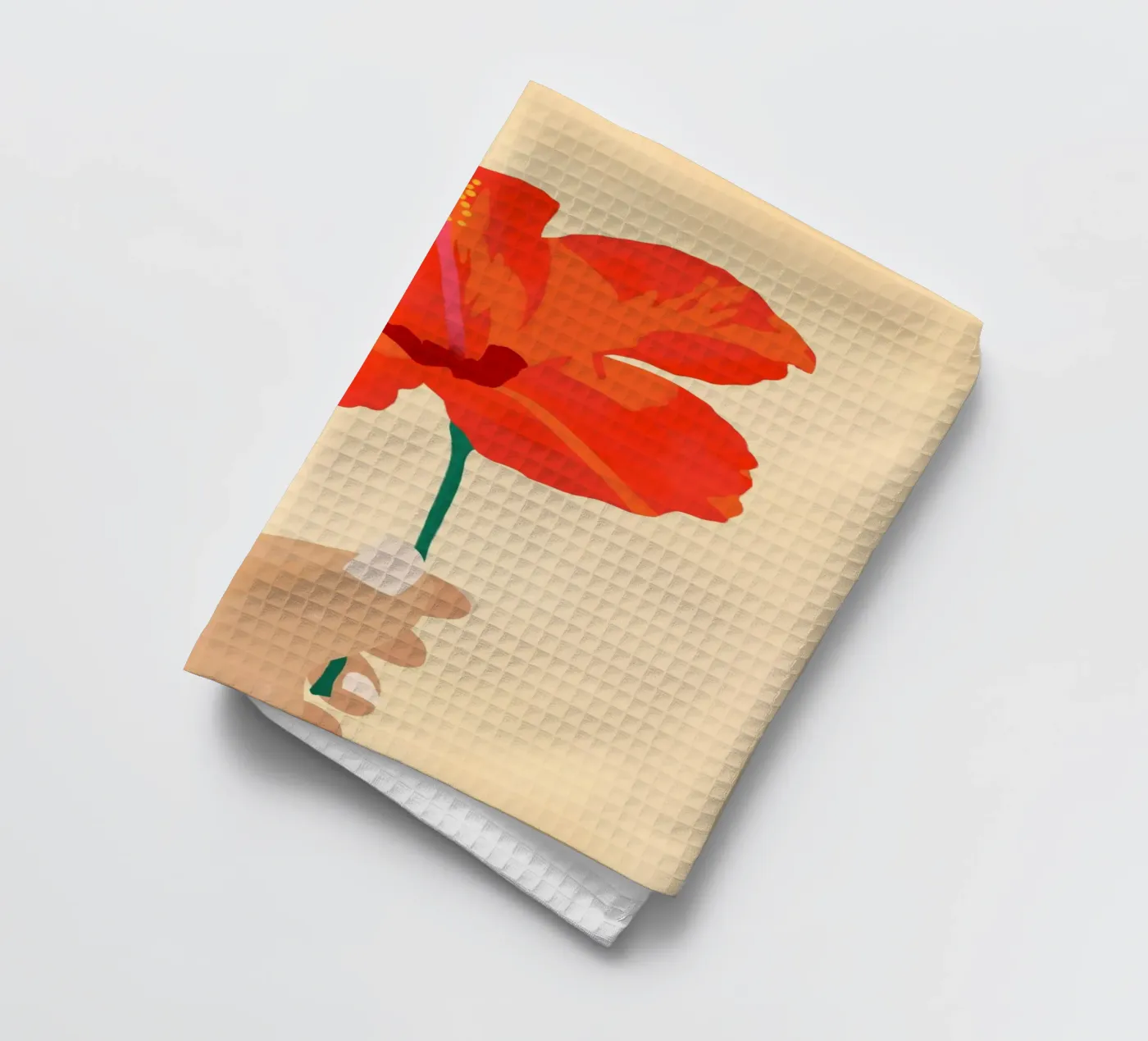 Hibiscus Affection Geschirrtuch von Kintsugi99