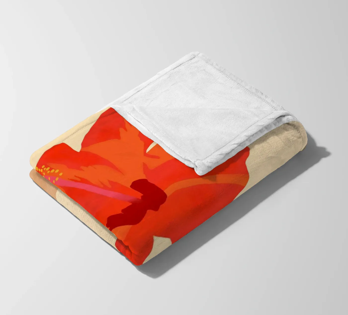 Hibiscus Affection Fleecedecke von Kintsugi99