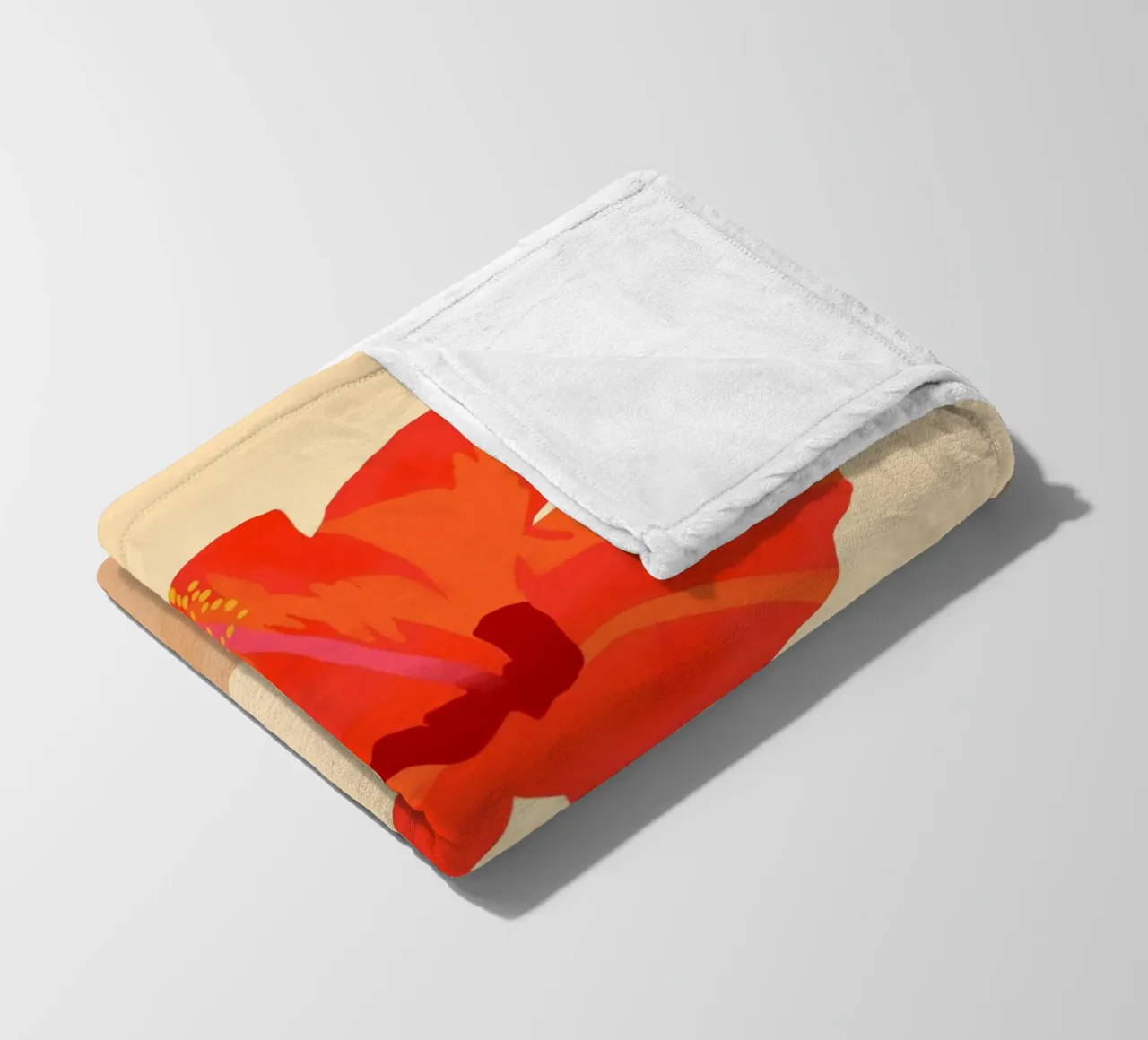 Hibiscus Genegenheid fleecedeken van Kintsugi99