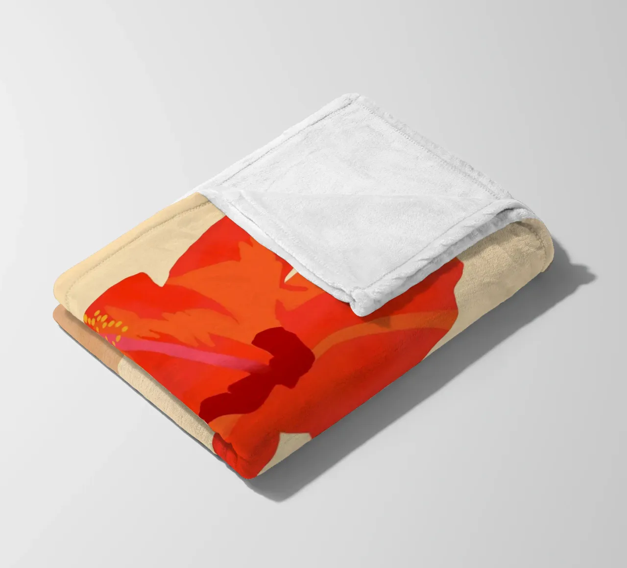 Hibiscus Genegenheid fleecedeken van Kintsugi99