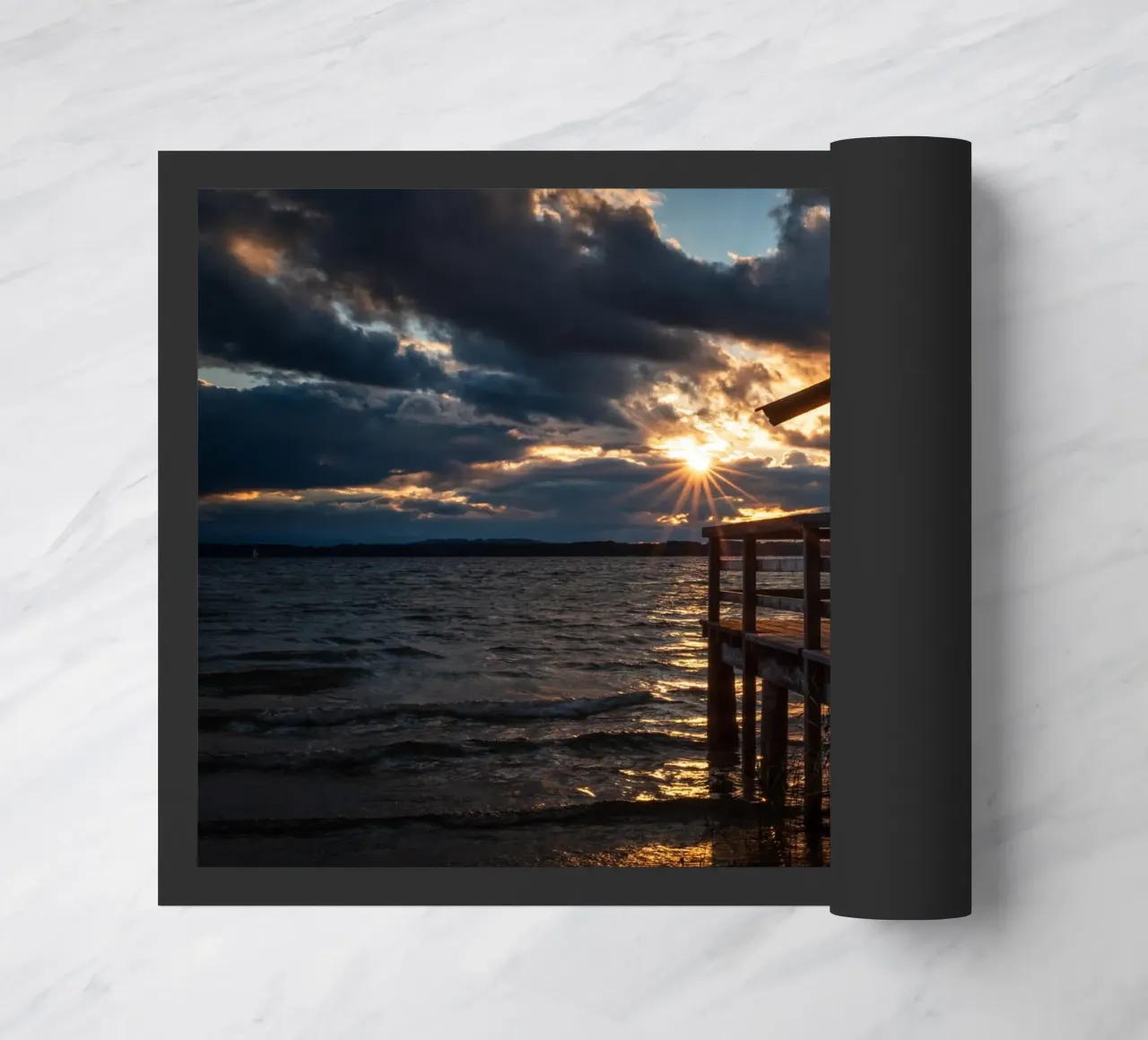 Chiemsee Seehaus al tramonto zerbino da 5ecken