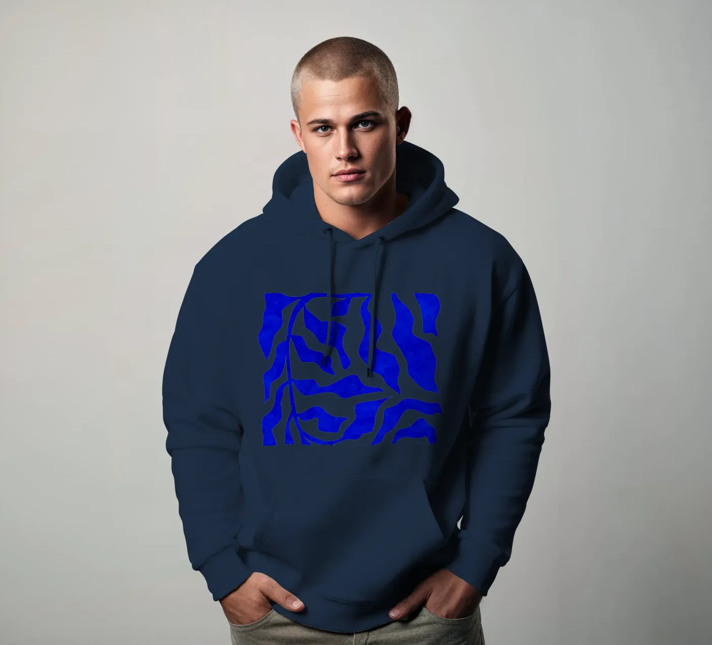 Indigo Elegantie hoodie van Kintsugi99