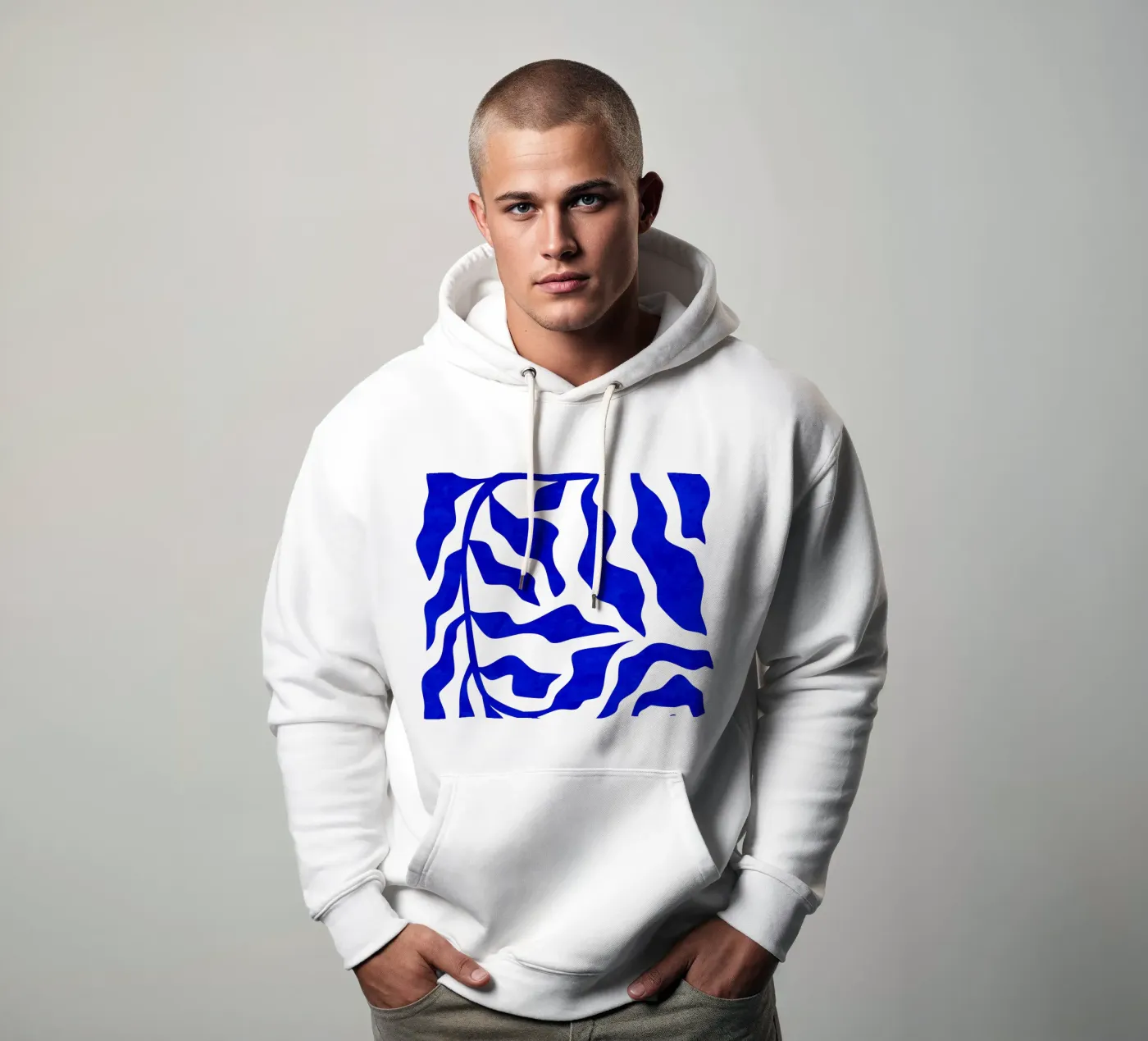 Indigo Elegantie hoodie van Kintsugi99