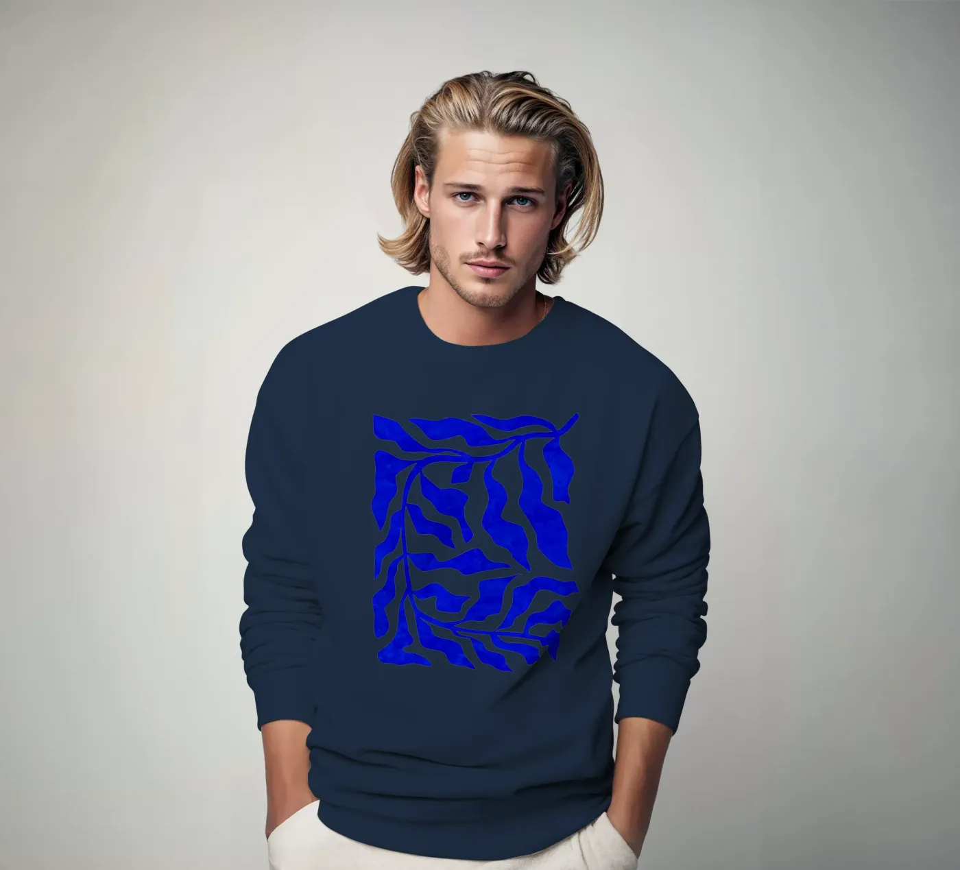 Eleganza indaco felpa da Kintsugi99