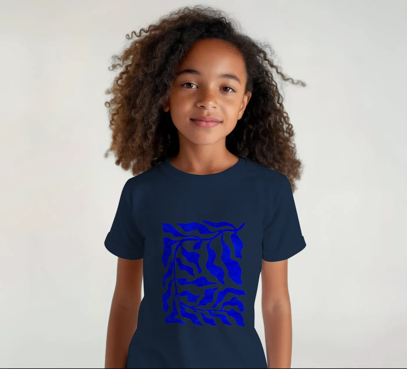 Indigo Elegance t-shirt bambini da Kintsugi99