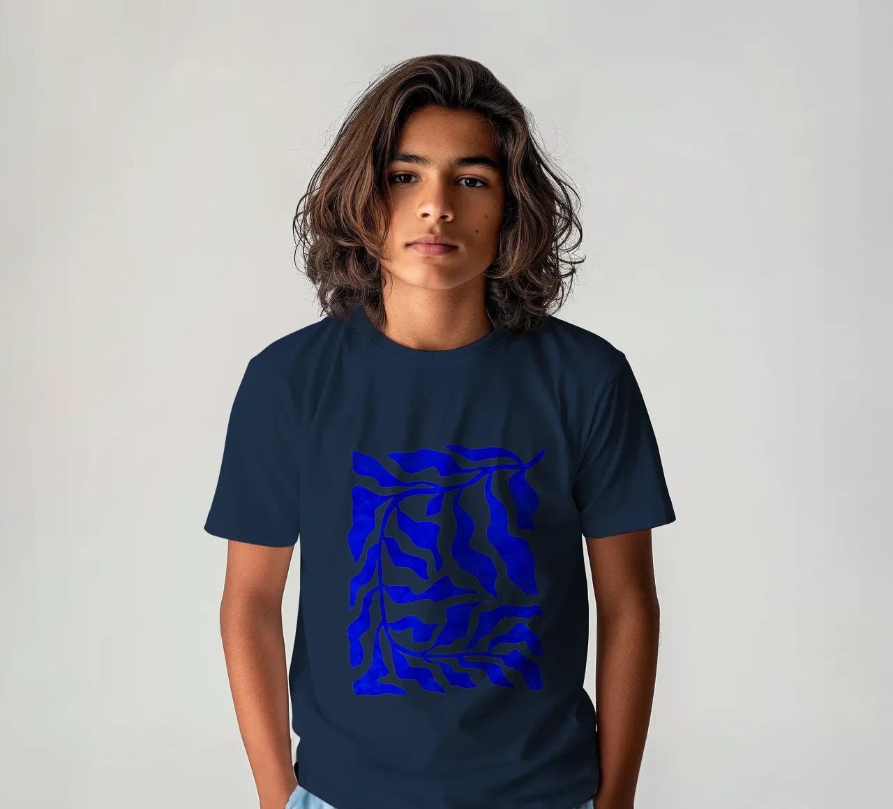 Indigo Elegance kinder t-shirt van Kintsugi99