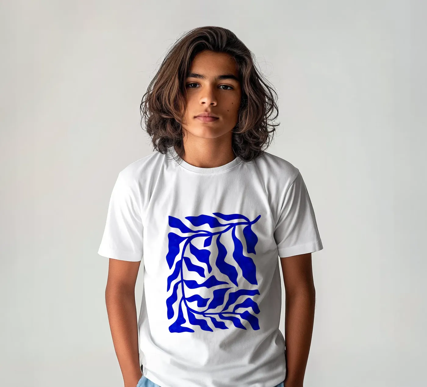 Indigo Elegance t-shirt bambini da Kintsugi99
