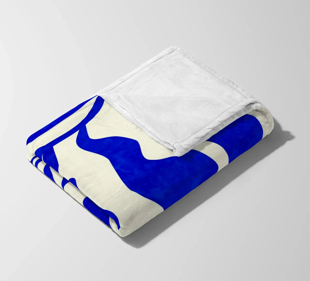 Indigo Elegance fleece blanket by Kintsugi99