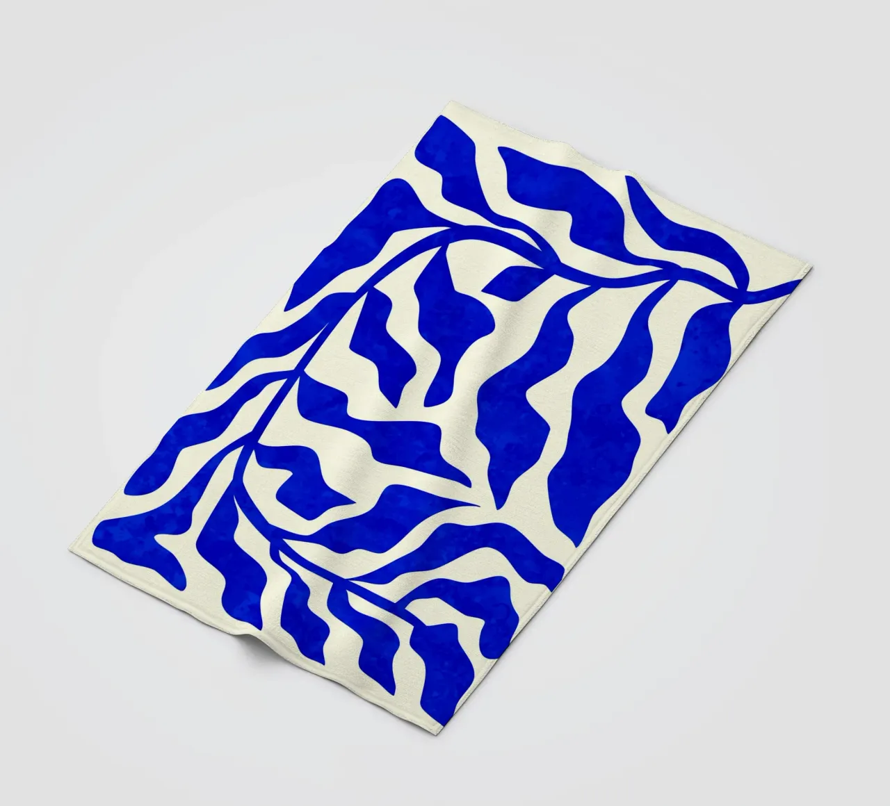 Indigo Elegance fleece blanket by Kintsugi99