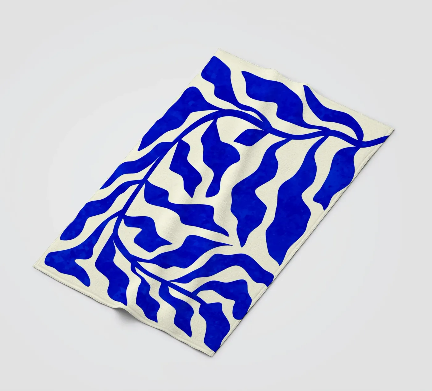 Indigo Elegance fleece blanket by Kintsugi99