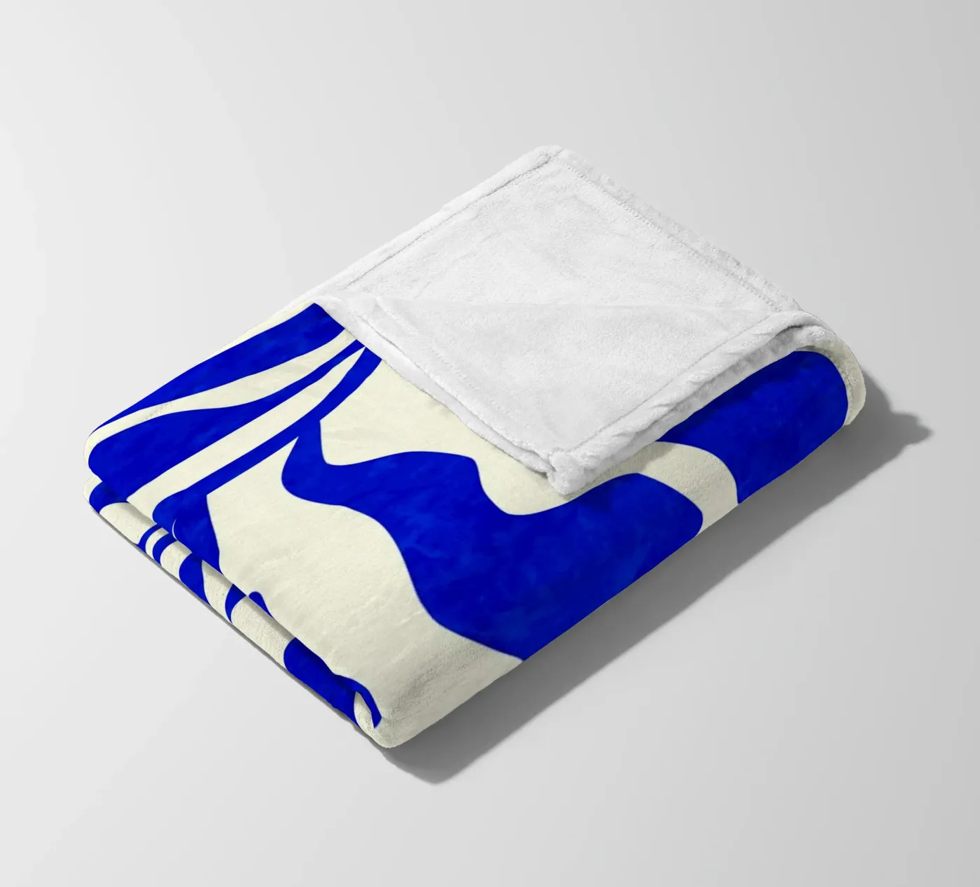 Indigo Elegance Fleecedecke von Kintsugi99