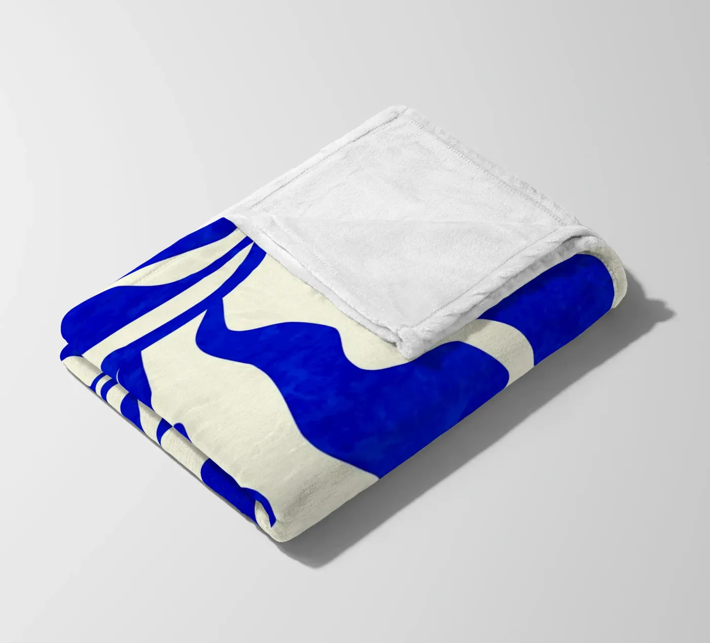 Indigo Elegance Fleecedecke von Kintsugi99