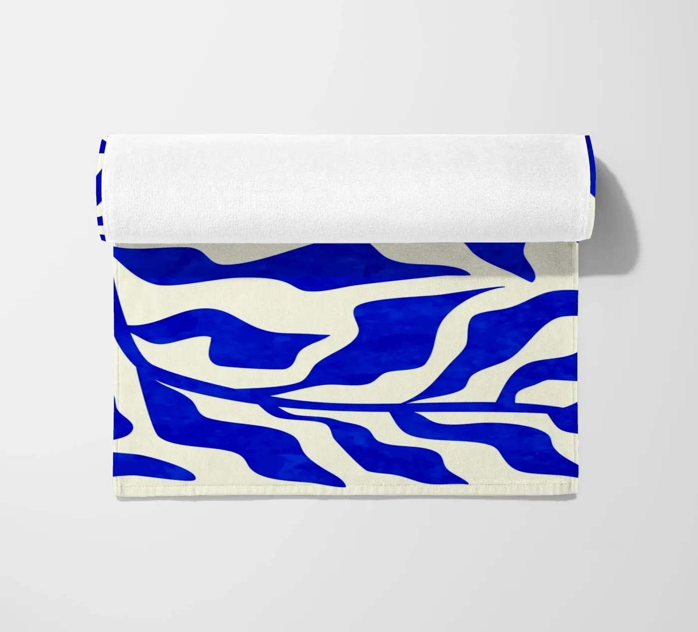 Indigo Elegance beach towel by Kintsugi99