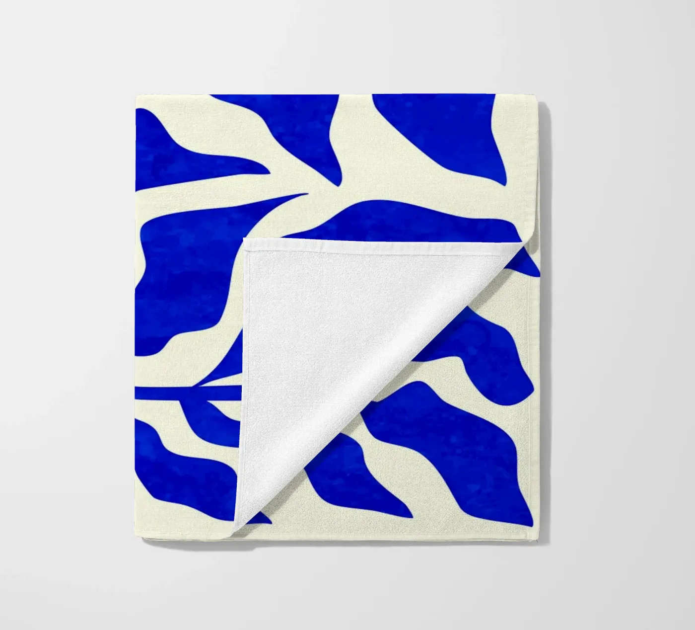 Indigo Elegance beach towel by Kintsugi99