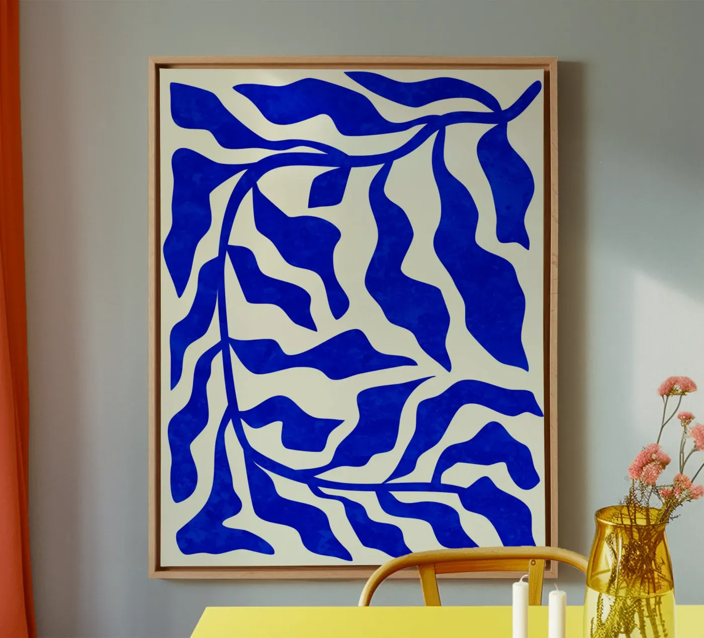 Indigo Elegance canvas by Kintsugi99