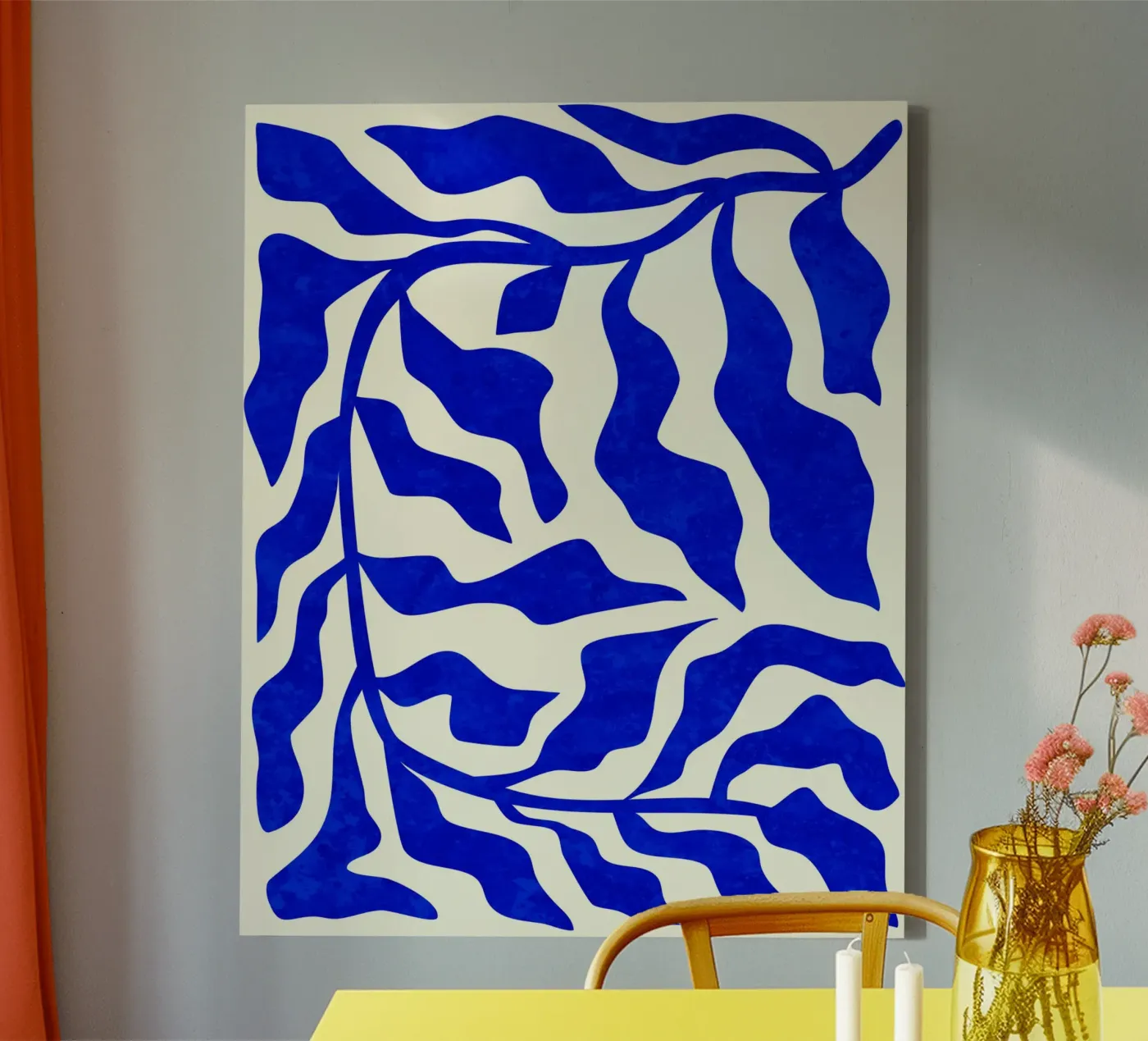 Indigo Elegance canvas by Kintsugi99