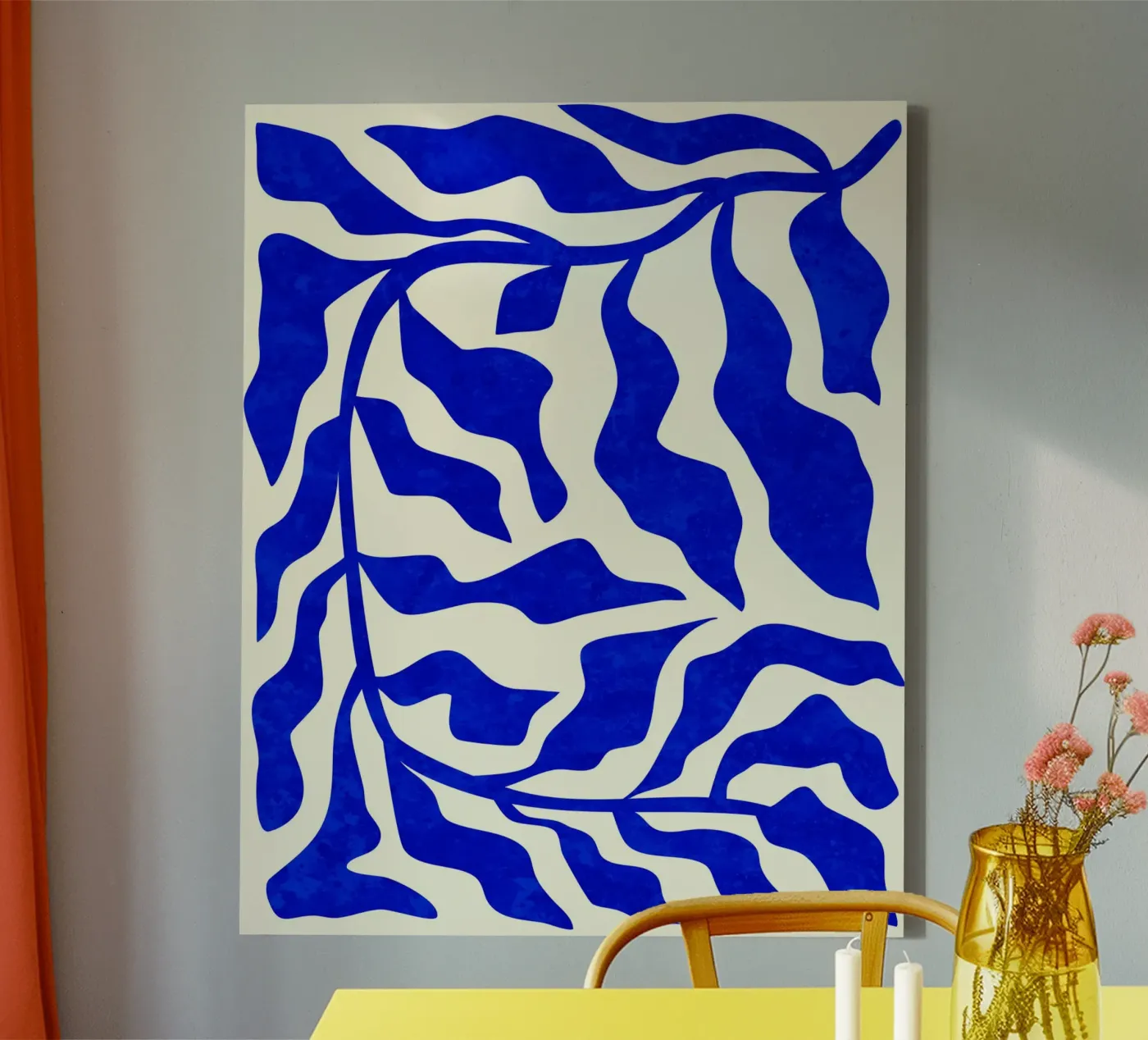 Indigo Elegance canvas by Kintsugi99