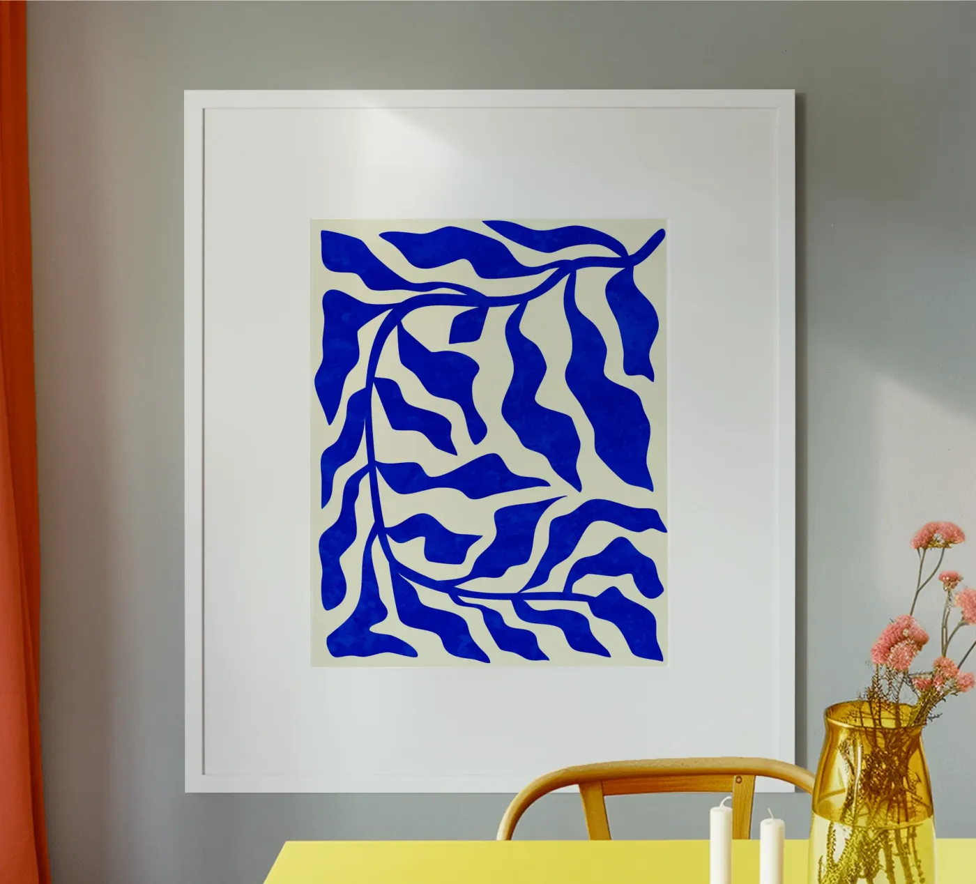 Indigo Elegance poster by Kintsugi99