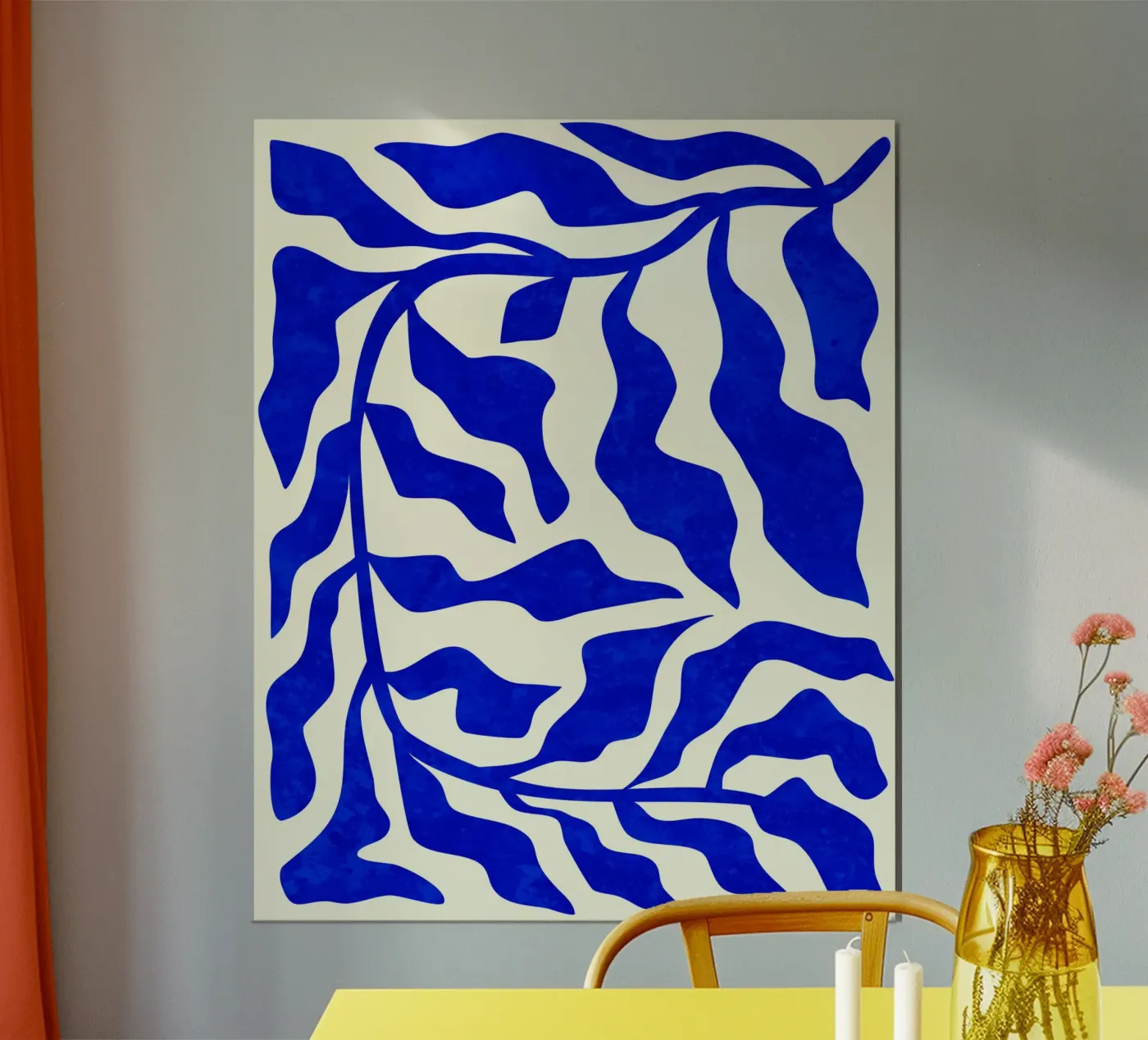 Indigo Elegance poster by Kintsugi99