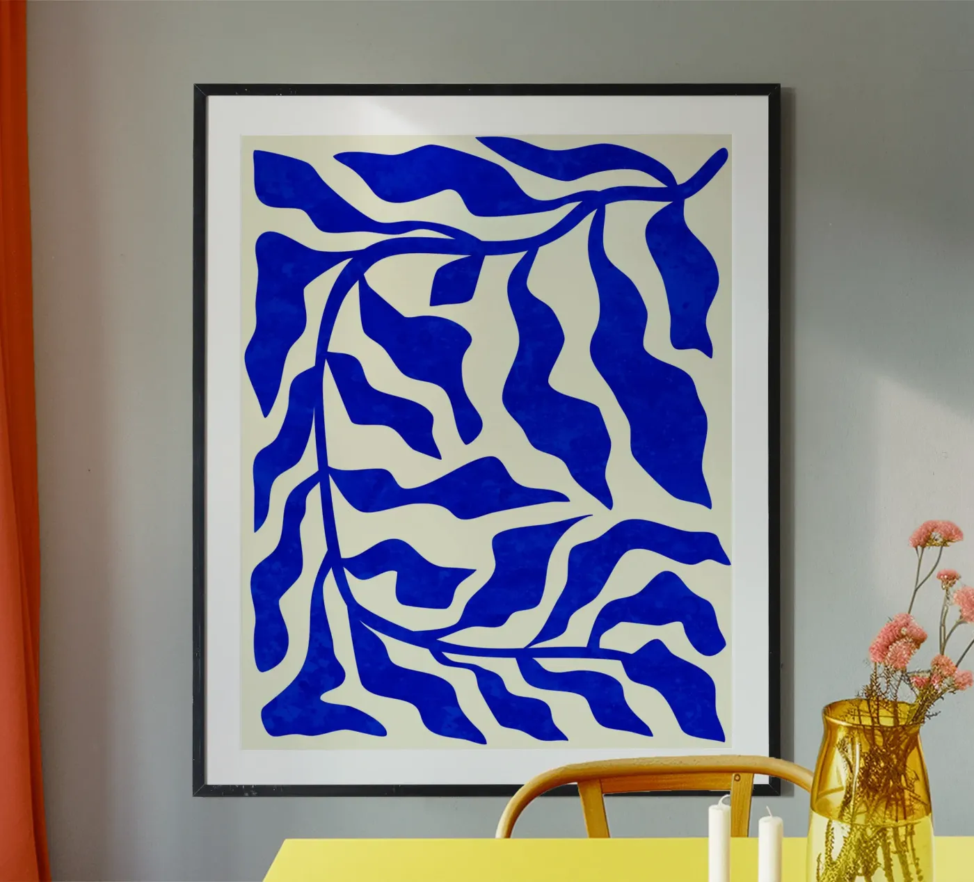 Indigo Elegance poster by Kintsugi99