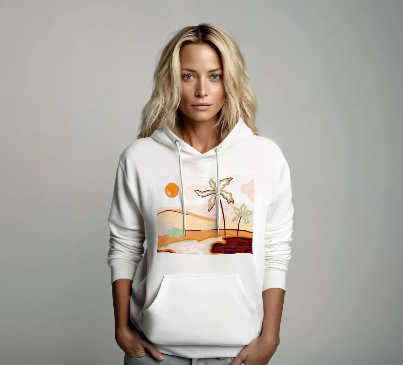 Cielos de algodón de azúcar sudadera con capucha de Kintsugi99