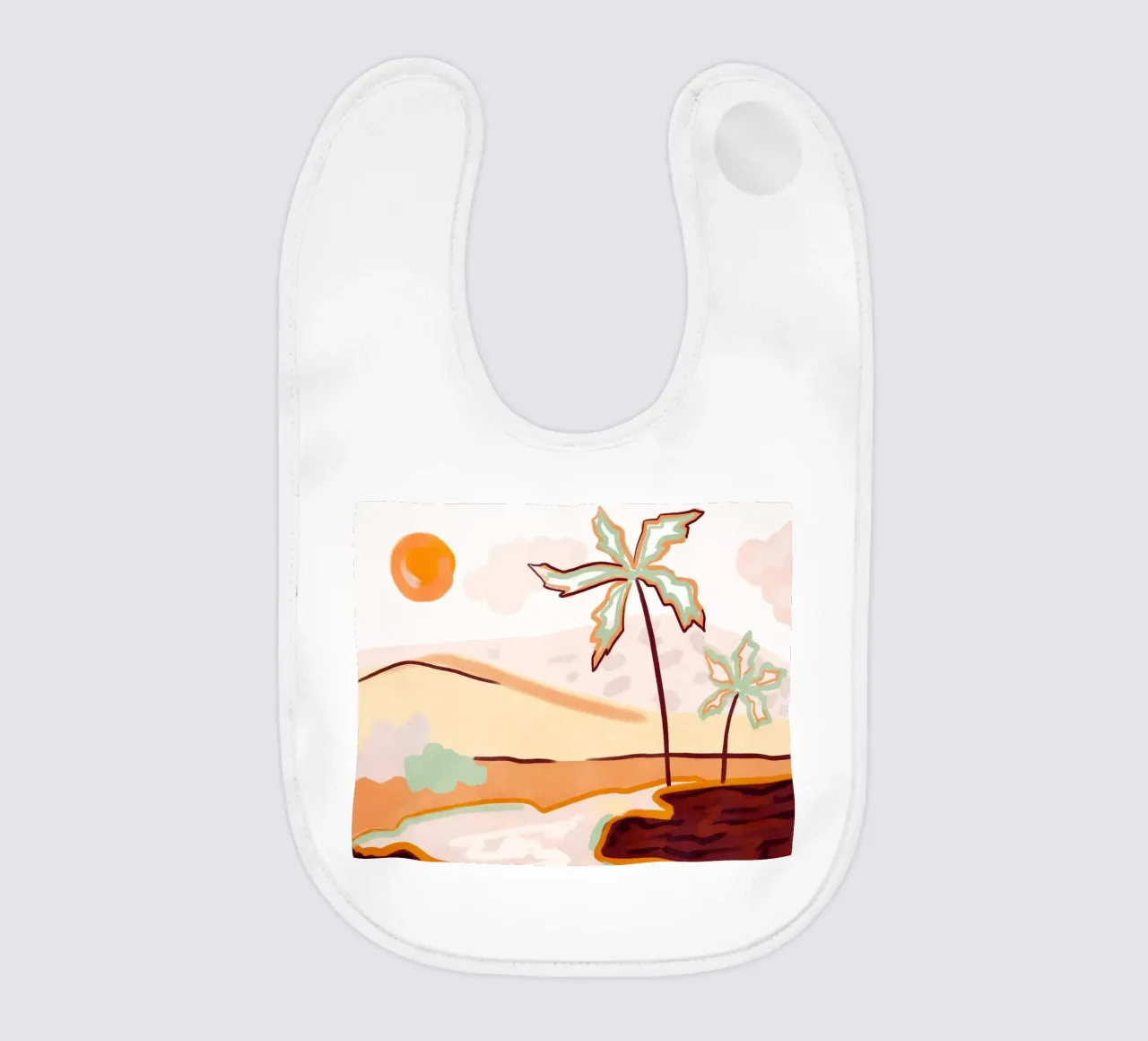 Cotton Candy Skies baby bib by Kintsugi99