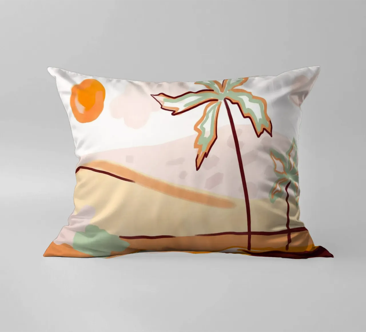 Cotton Candy Skies decorative cushion by Kintsugi99