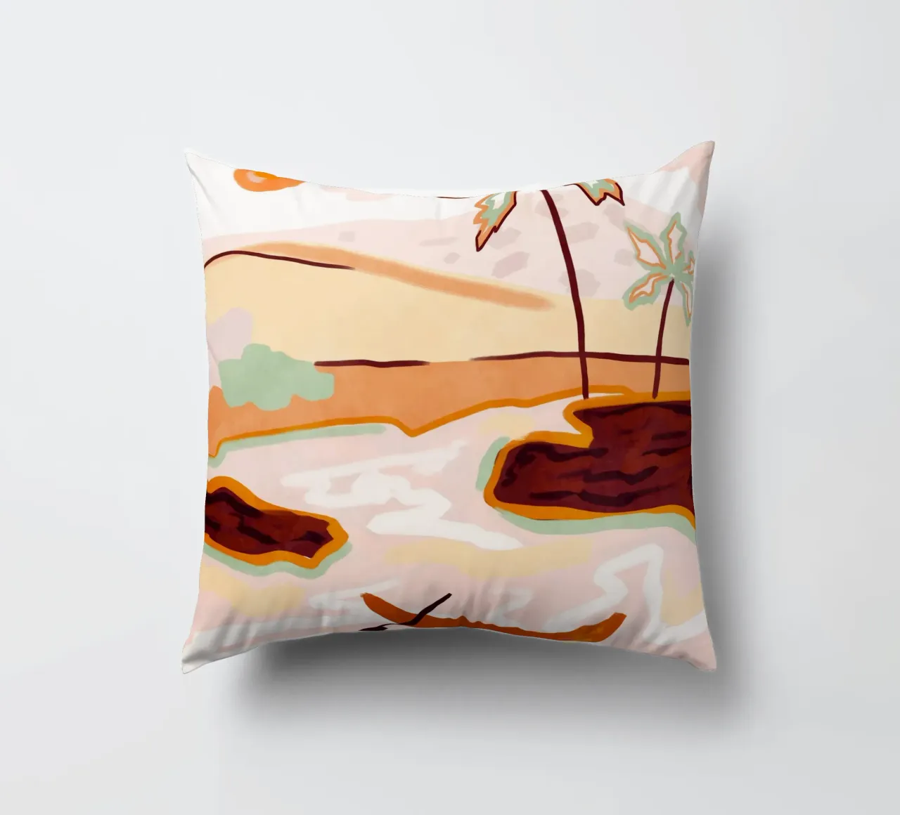 Cotton Candy Skies decorative cushion by Kintsugi99