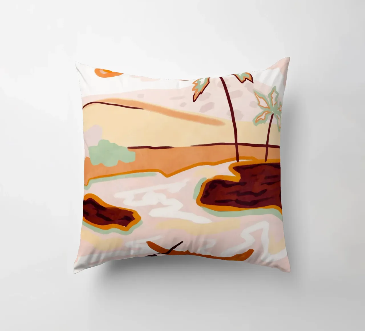 Cotton Candy Skies decorative cushion by Kintsugi99