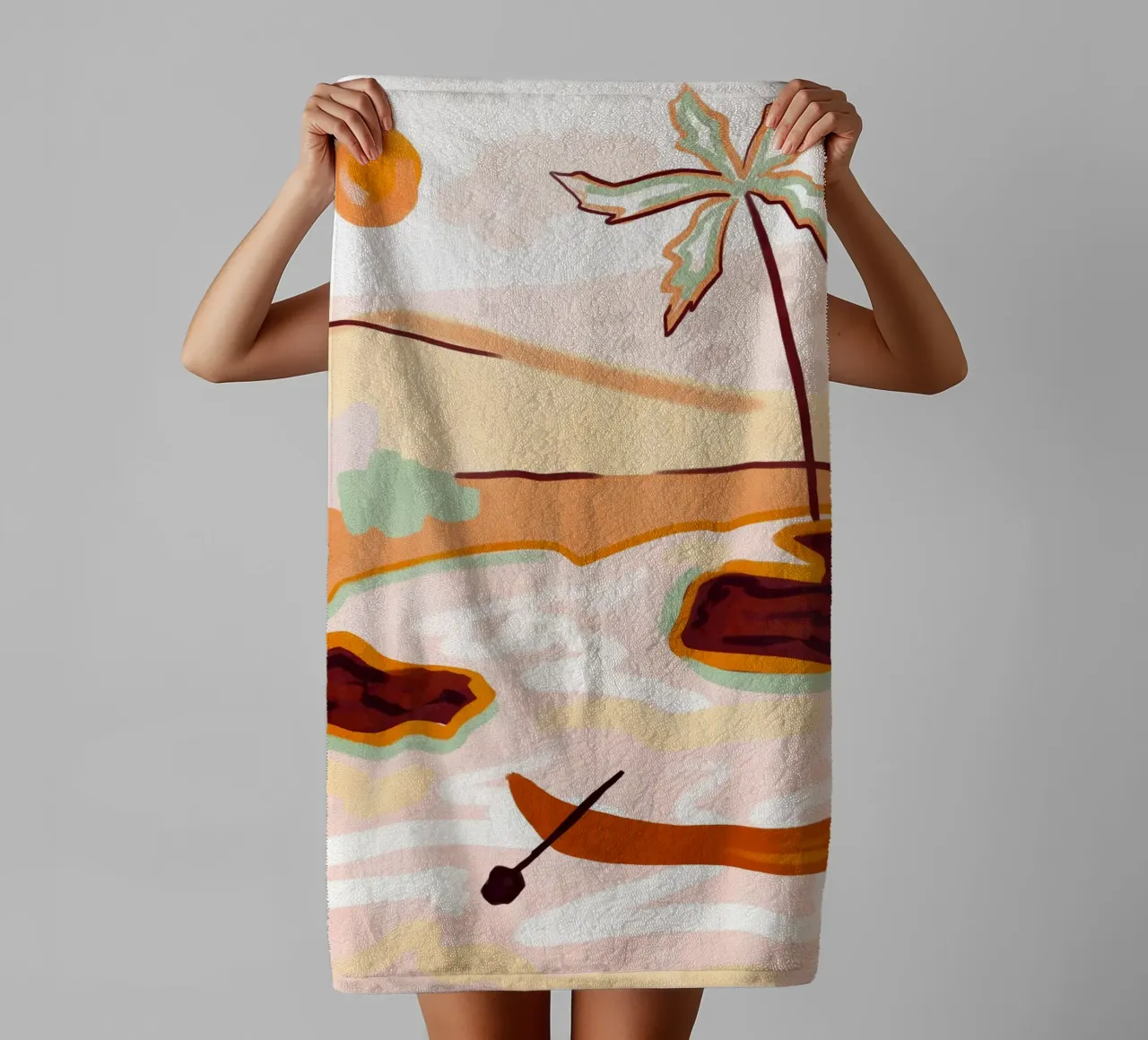 Cielos de algodón de azúcar toalla de baño de Kintsugi99