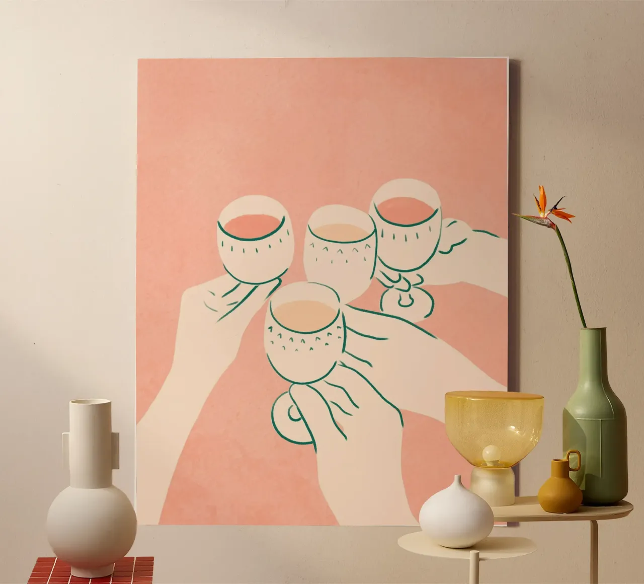 Cin cin ai bei tempi tela da Kintsugi99