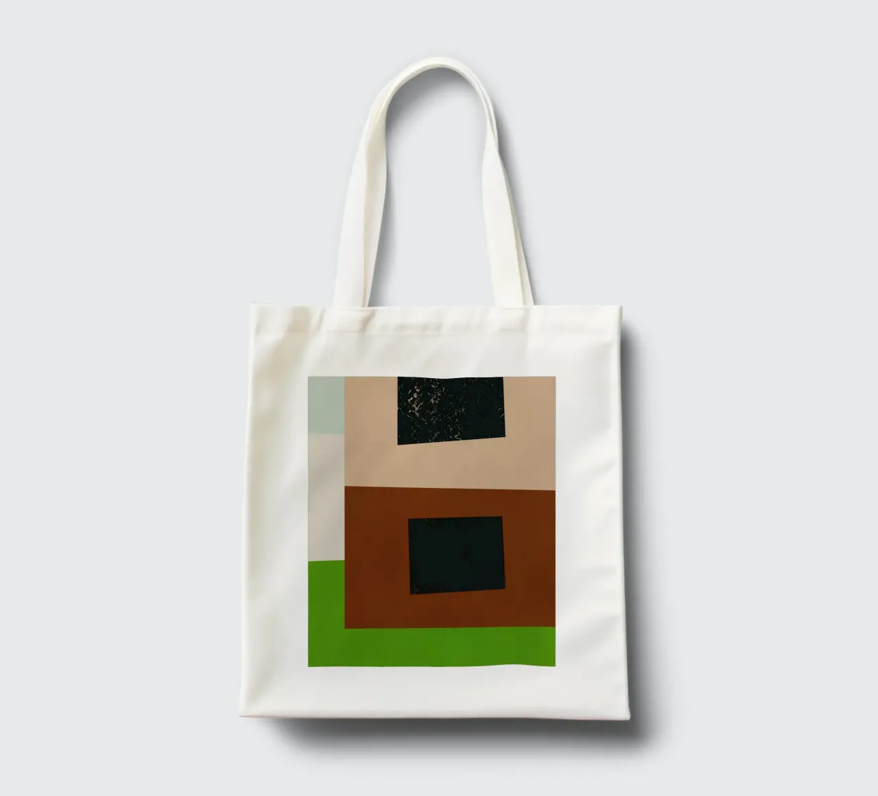 Sovrapposizione di colori design minimale 06 borsa in juta da Little Dean