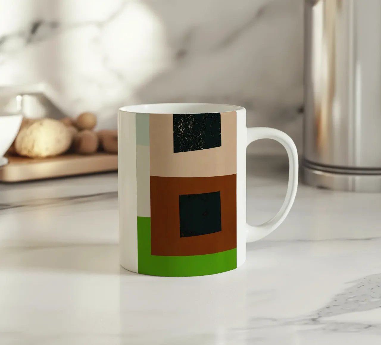 Sovrapposizione di colori design minimale 06 tazza in ceramica da Little Dean